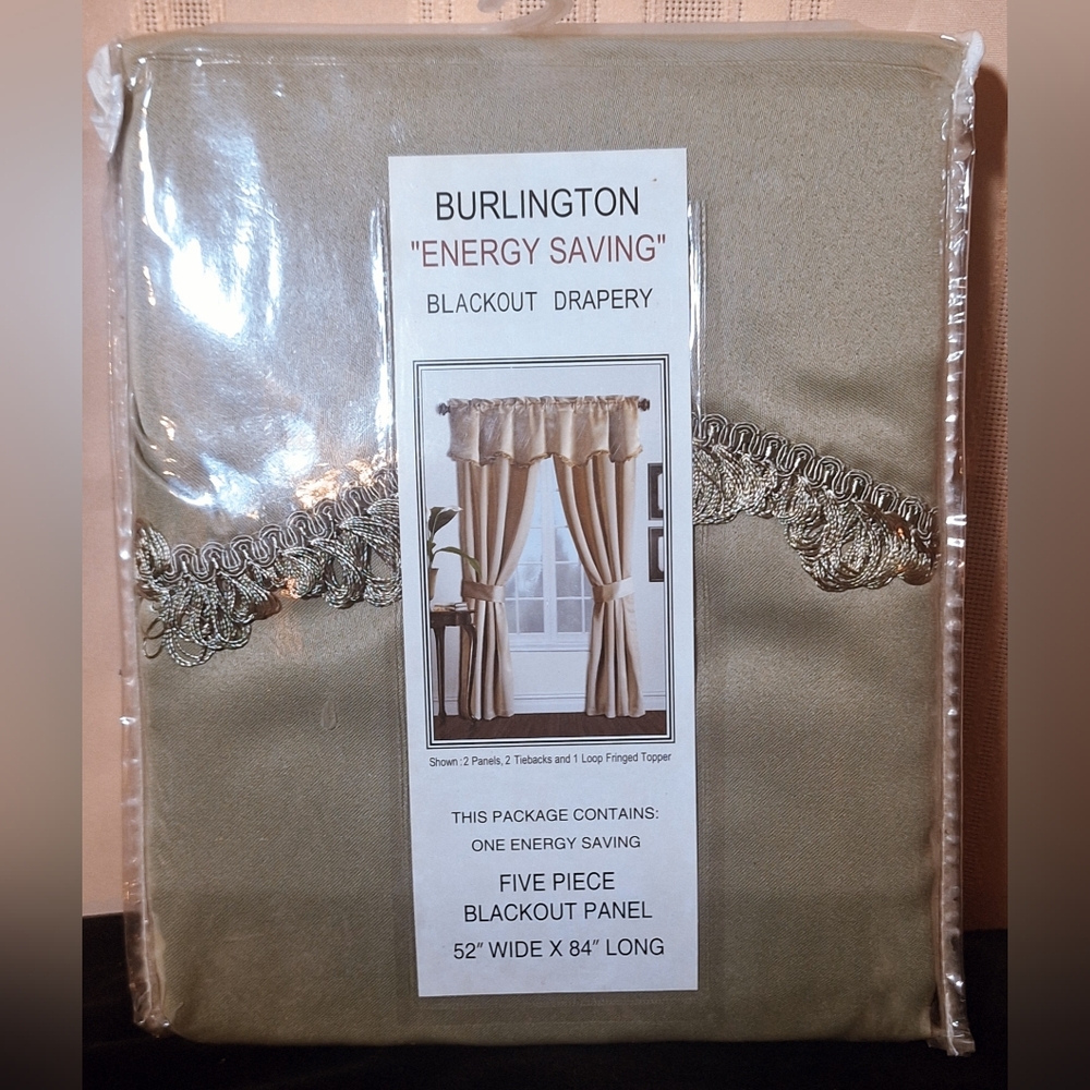 NWT BURLINGTON Energy Saving Blackout Drapery